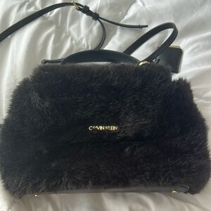Calvin klein furry purse